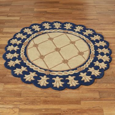 Regal Empire II Round Rug Gold with Navy 5 RoundImage