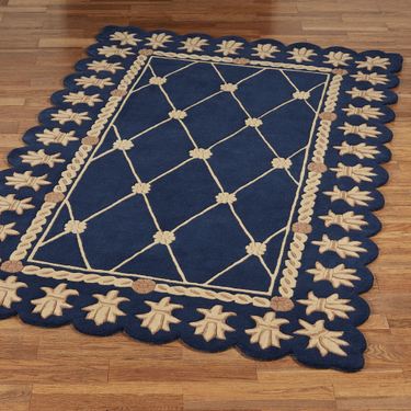 Regal Empire II Rectangle Rug Navy with GoldImage