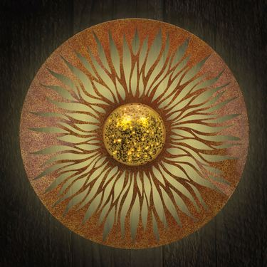 Sun Solar Wall Sculpture GoldImage
