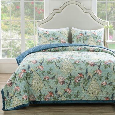 Pavona Mini Quilt Set CeladonImage