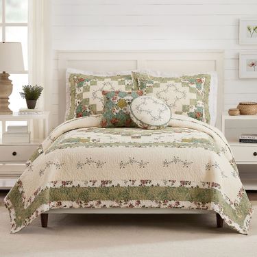 Olivia Patchwork Mini Quilt Set Multi WarmImage