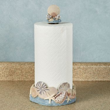By the Sea Paper Towel Holder BlueImage