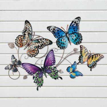 Butterfly Flutter Wall Sculpture Multi EarthImage