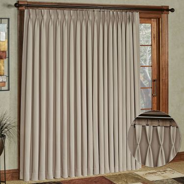 Ultimate Blackout Pinch Pleat Patio Panel 112 x 84Image