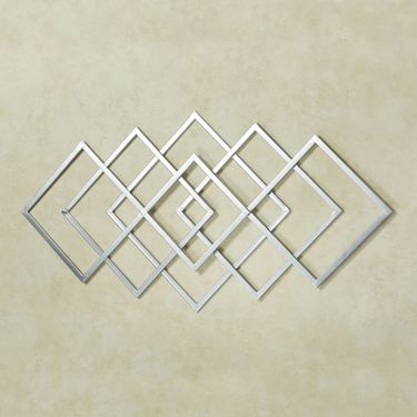 Diamond Interlink Wall Art SilverImage