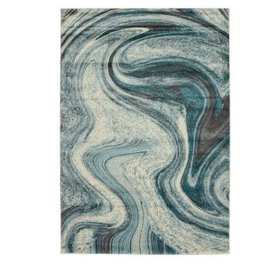 Contempo Illusion Rectangle Rug TealImage