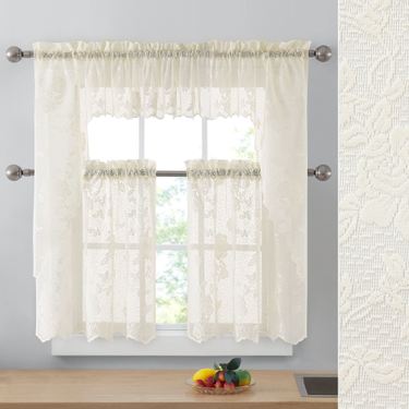 Moray Lace Tier and Valance SetImage