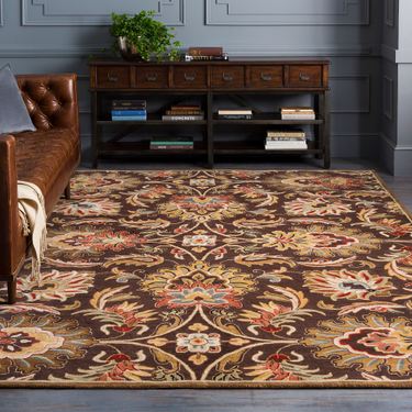 Alma Caesar Rectangle Rug BrownImage