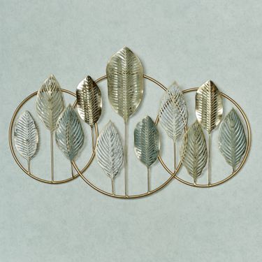 Quiet Nature Leaf Wall Art GoldImage