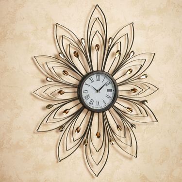 Bejeweled Wall Clock BronzeImage