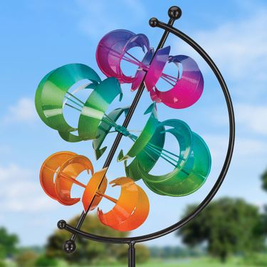 Vivid View Vertical Wind Spinner Multi BrightImage