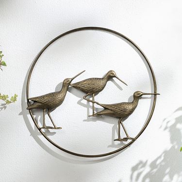 Sandpiper Wall Art Antique GoldImage