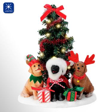 Caroling Dogs Clothtique Accessory Figurine RedImage