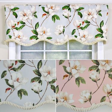 Sweetbay Floral Scalloped Valance 50 x 17Image