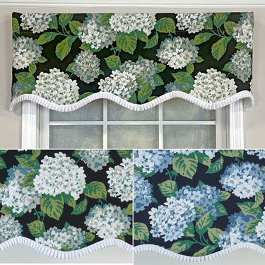 Bluebell Floral Scalloped Valance 50 x 17Image