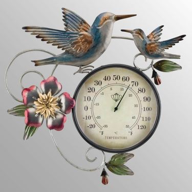 Hummingbird Thermometer Wall Art Multi EarthImage