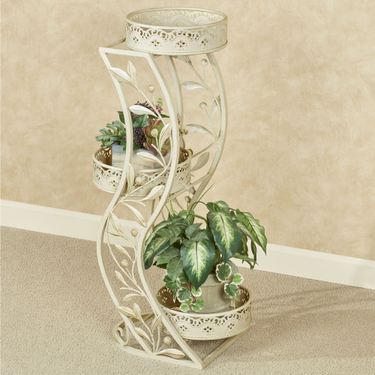Catarina Plant Stand IvoryImage