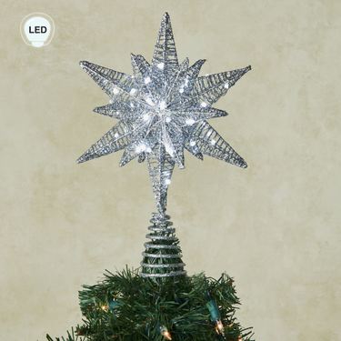 Starburst Lighted Tree Topper SilverImage