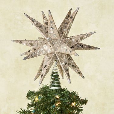 Moravian Star Tree Topper ChampagneImage
