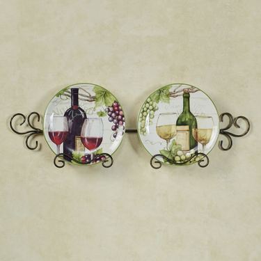 Meadow Brook Vineyard Dessert Plates Multi Earth Set of TwoImage