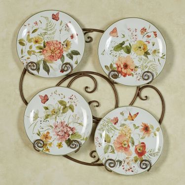 Natures Song Dinner Plates Multi Earth Set of FourImage