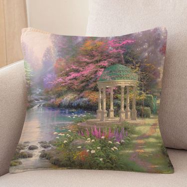 The Garden of Prayer Decorative Pillow Multi Bright 18 SquareImage