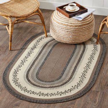 Vining Florals Oval Rug Multi Warm 3 x 5 OvalImage