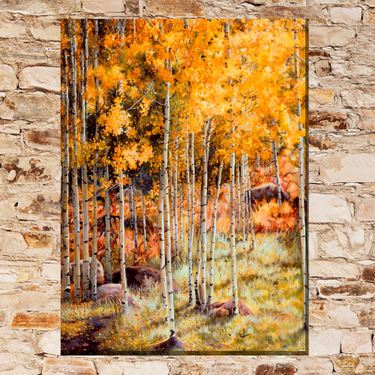 Hidden Gold Canvas Wall Art Multi EarthImage