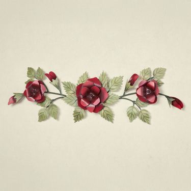 Red Roses Swag Wall TopperImage