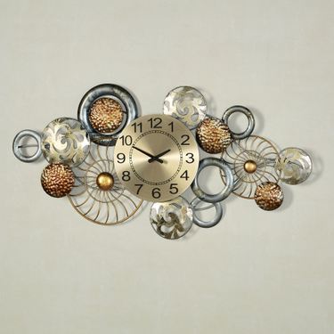 Bronxx Wall Art Clock Multi MetallicImage