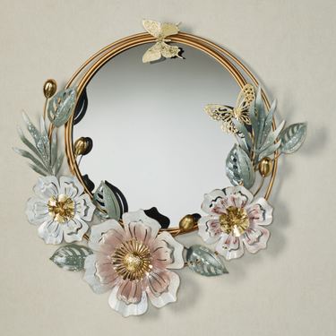 Floral Sway Wall Mirror Multi PastelImage