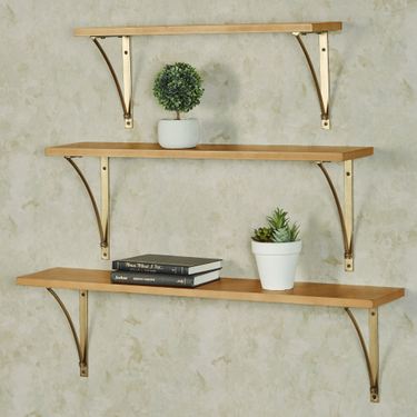 Artemis Wall Shelves Natural Set of ThreeImage