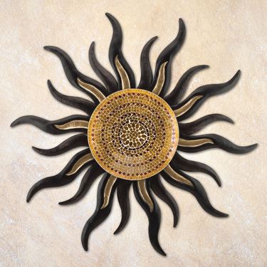 Kira Sun Wall Sculpture Black/GoldImage