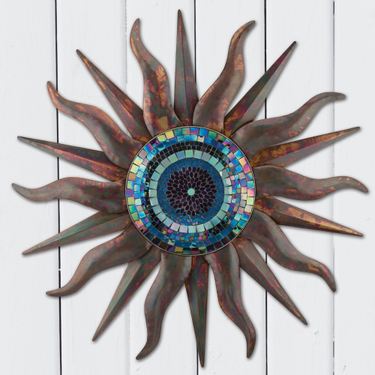 Indigo Sun Wall Sculpture Multi EarthImage