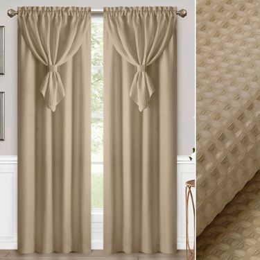 Altura Curtain Panel with Ascot ValanceImage