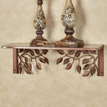 Verdin Leaves Wall Shelf 24 WideImage