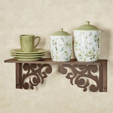 Noble Scrolls Wall Shelf 24 WideImage