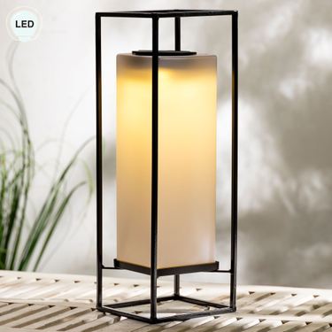 Parker LED Solar Lantern BlackImage