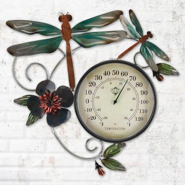Dragonfly Thermometer Wall Art Multi EarthImage