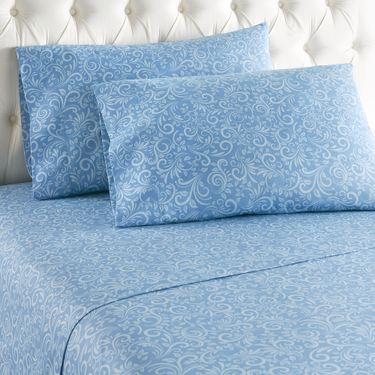 Micro Flannel Traditions Sheet Set BlueImage
