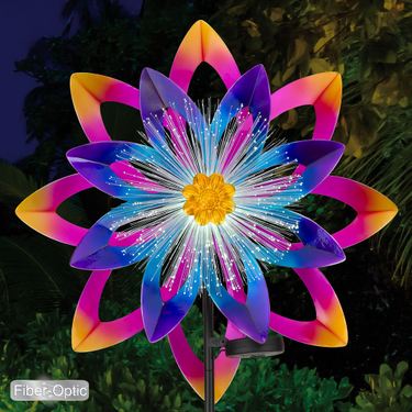 Floret Glow Wind Spinner Multi BrightImage