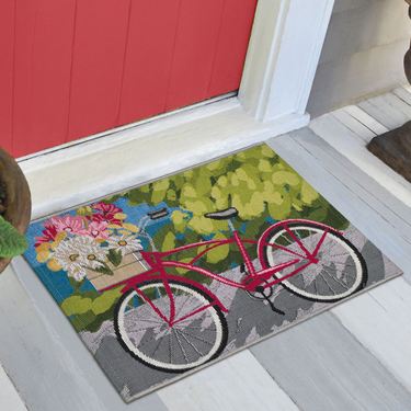 Summer Ride Rectangle Mat BlueImage