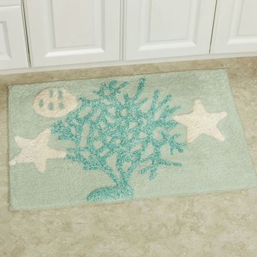 Beachcomber Rectangle Bath Rug Celadon 30 x 20Image