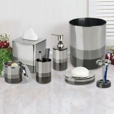 Triune Metal Lotion Soap Dispenser GrayImage