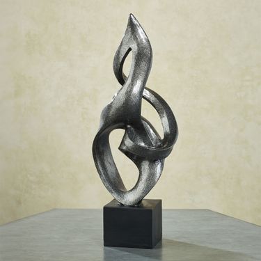 Loving Tribute Table Sculpture Antique SilverImage