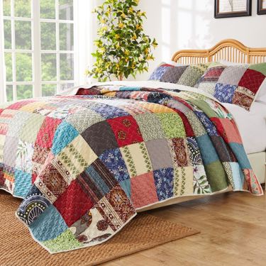 Renee Upcycle Mini Quilt Set Multi BrightImage