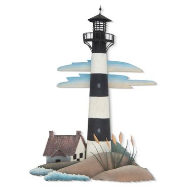 Bodie Island Lighthouse Wall Sculpture WhiteImage