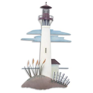 Cape May Lighthouse Wall Sculpture WhiteImage