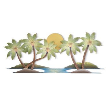 Paradise Palms Sunset Wall Art SageImage