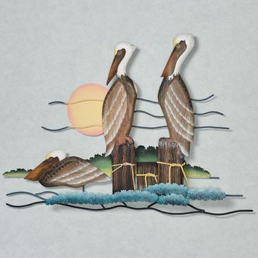 Pelican Trio Wall SculptureImage